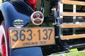 Vintage Automobile License Plate